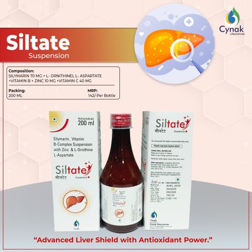 Siltate Silymarin L Ornithine L Aspartate Zinc Vitamin B Complex Syrup