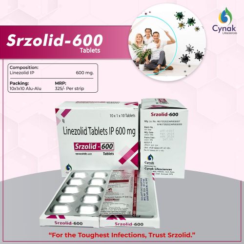 Srzolid 600mg Linezolid Tablets