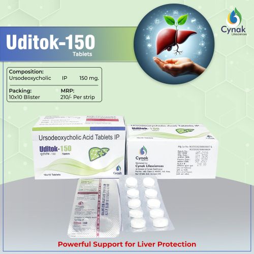 Uditok 150mg Ursodeoxycholic Acid Tablets