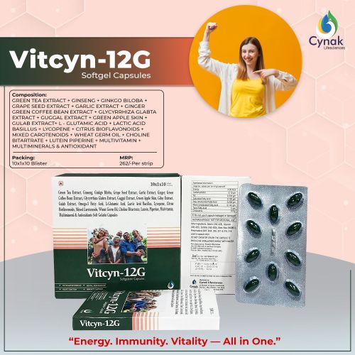 Vitcyn 12G Omega 3 Lycopene Multimineral Multivitamin Softgel Capsules