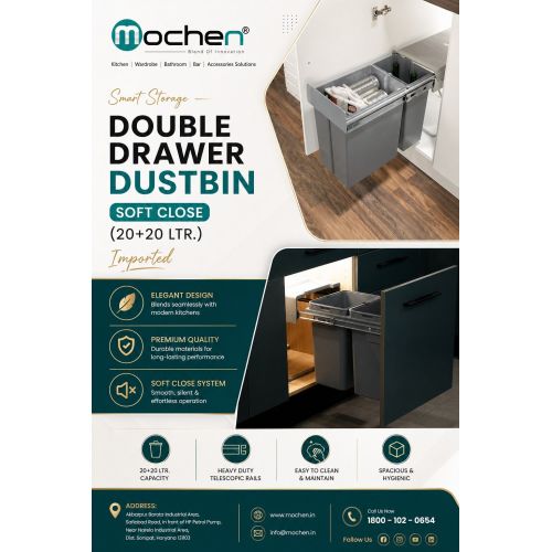 Double Drawer Dustbin