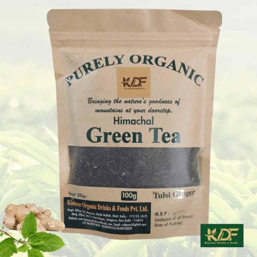 Organic Tulsi Ginger Green Tea