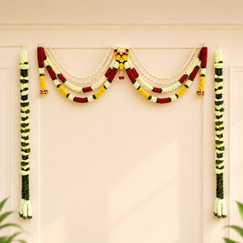 Side Hanging Garlands Artificial Flower Door Toran