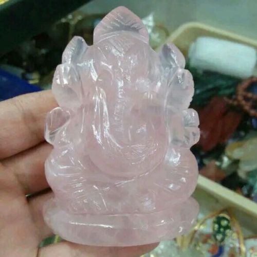 Rose Quartz Ganesha