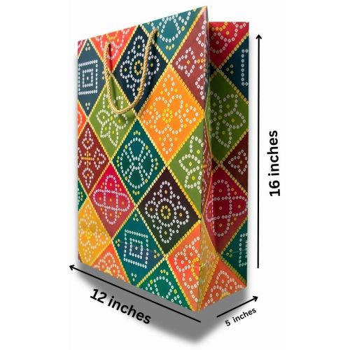 Large Ethnic Paper Carry Bag