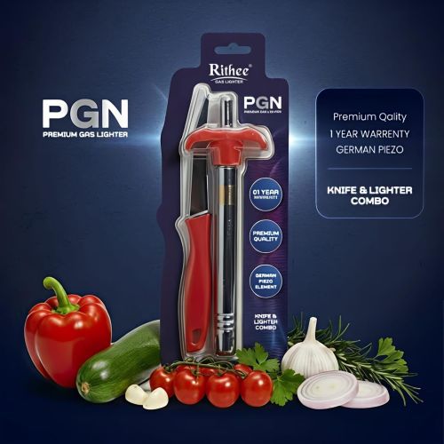Pgn Gas Lighter with Knife & Peeler