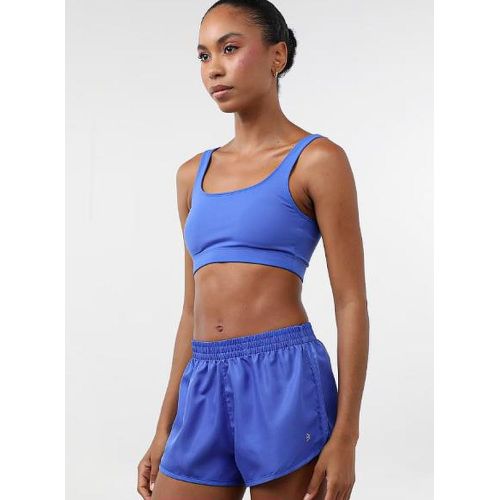 Blue Athletic Bra with Shorts