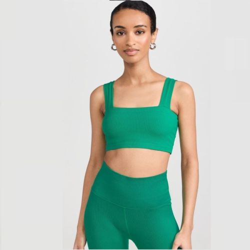 Green Sports Bra and Seamless Leggings Set