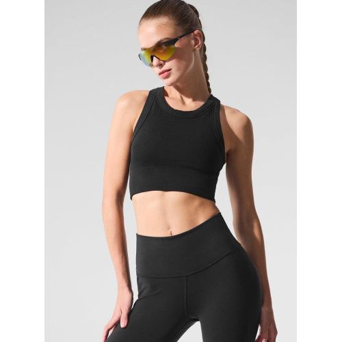 High Neck Sports High Waist Legging Bra Set