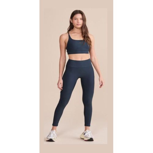 Navy Blue Sports Bra and High Waist Legging