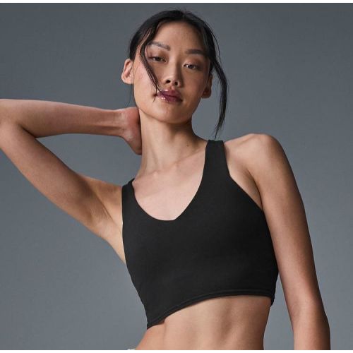 Seamless Black V Neck Bra