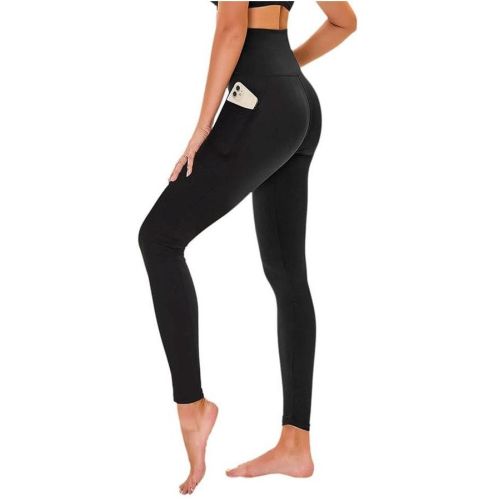 Solid Black High Waist Yoga Legging
