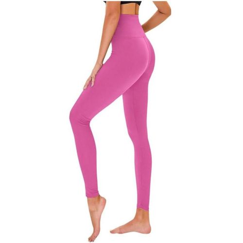 Solid Pink High Waist Yoga Legging