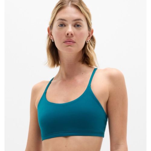 Teal Blue Scoop Sports Bra