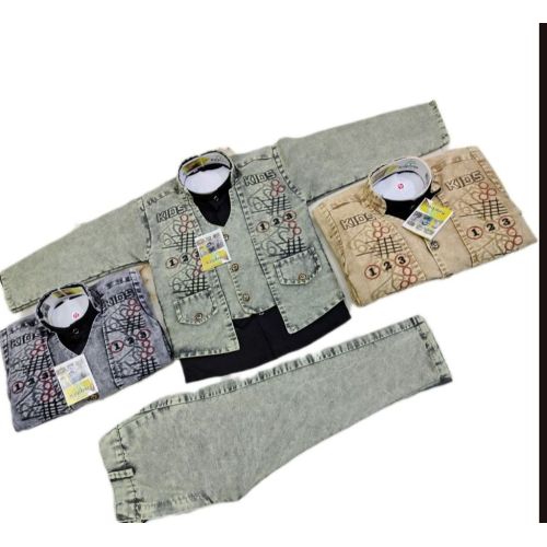 Boys Jeans Shirt Set