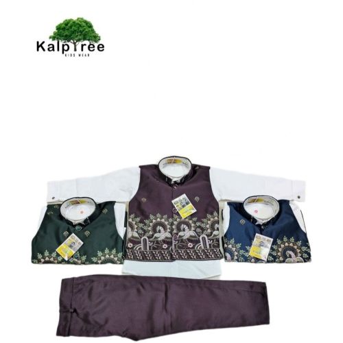 kids full sleeve jaipur coat set