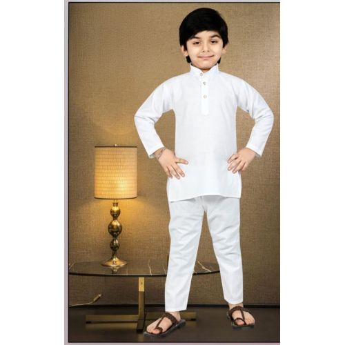 Kids White Kurta Pajama