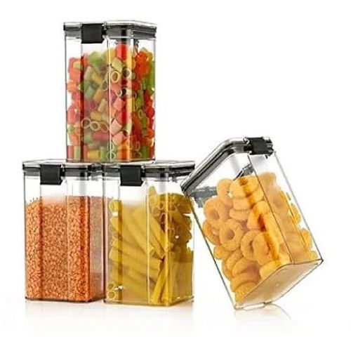 250ml Transparent Plastic Container Jar Set