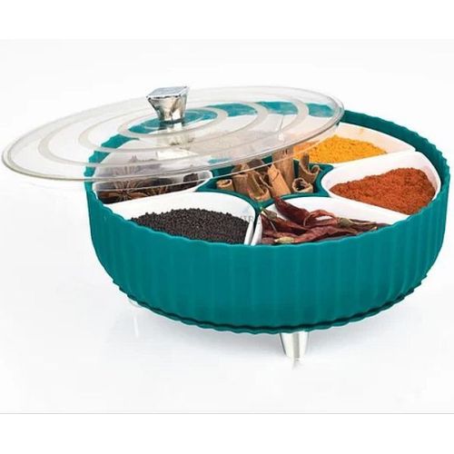 Round Plastic Masala Box