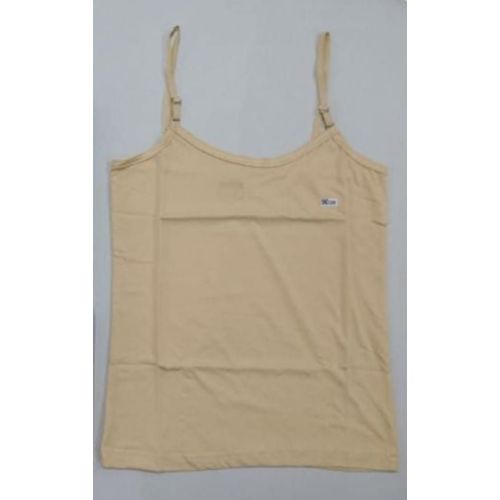 Beige Cotton Camisole Slip