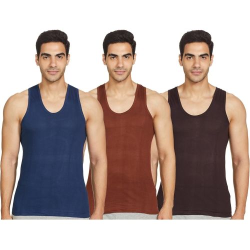 Men Color Cotton Vest