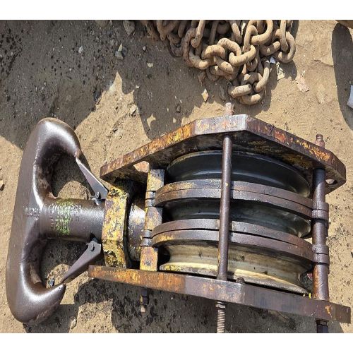 Three Sheave Wire Rope Pulley Block