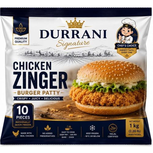 Frozen Chicken Zinger Burger Patties