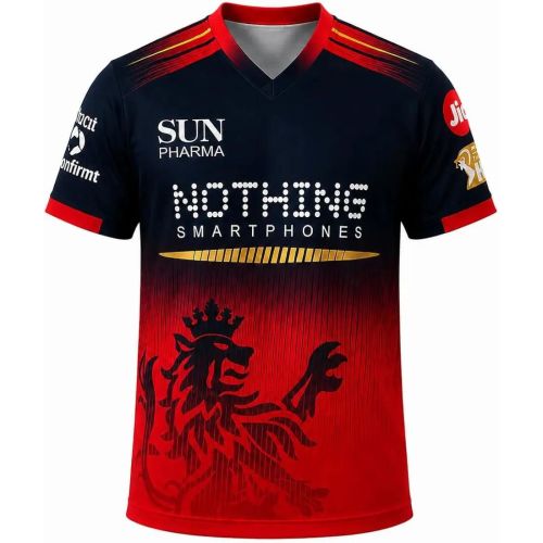 Bengaluru Black and Red Cricket Jersey