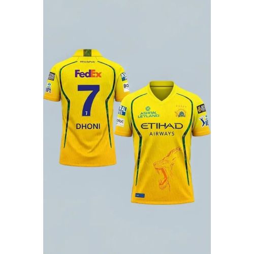 Chennai Yellow Fan Edition Cricket Jersey