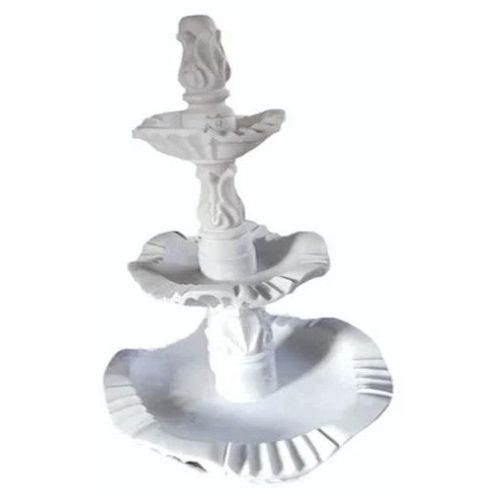 3 Tier White Marble Fountain