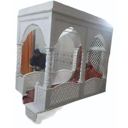 6 Feet White Marble Mazar