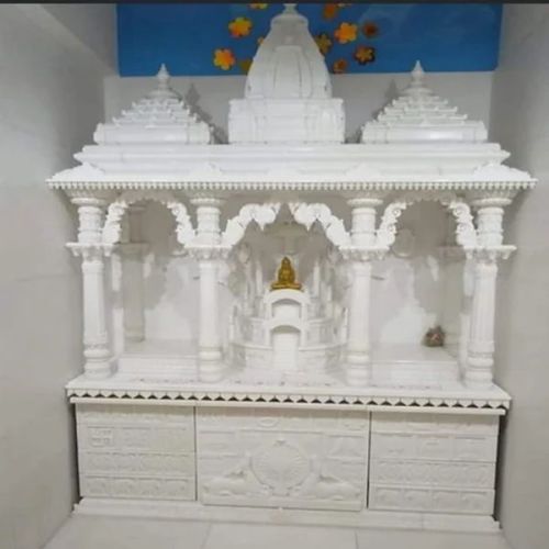 7 Feet White Marble Gazebo Temple