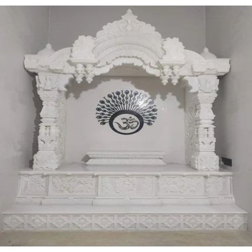 Floor Mounted White Marble Temple