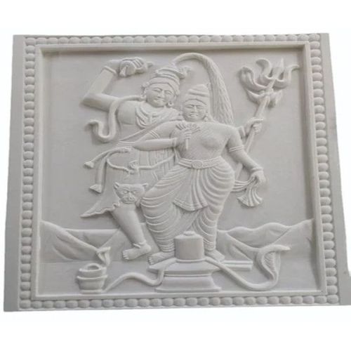 Marble Wall Shiv Parvati Scenery
