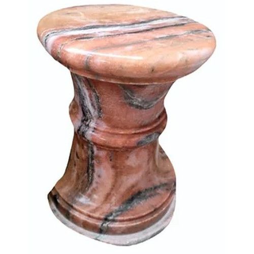 Pink Marble Stool