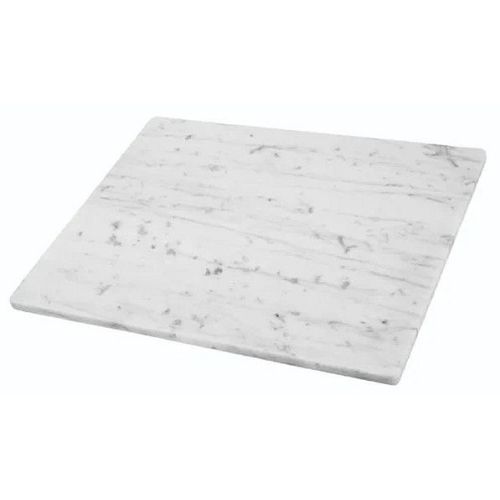 Rectangle Plain White Marble Tile