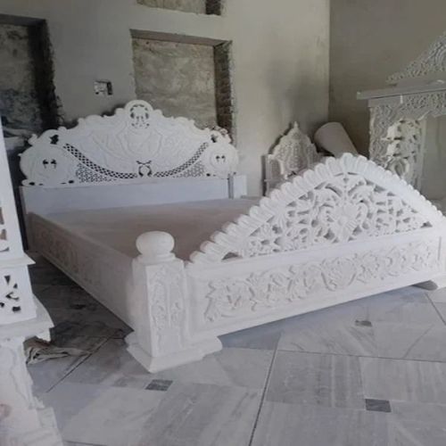White Marble Bed