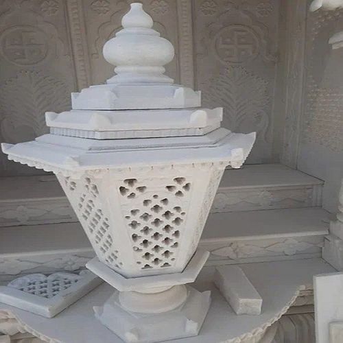 White Marble Gate Lamp