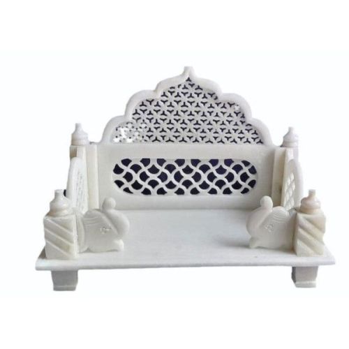 White Marble Singhasan