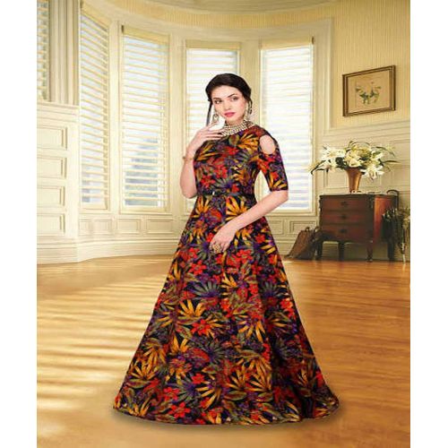 Printed Women Long Dress