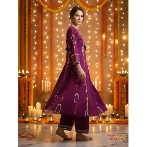 Ladies Anarkali Cotton Suit