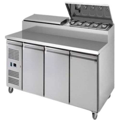 Stainless Steel Under Counter Pizza Makeline Refrigerator