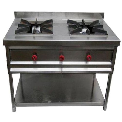 Two Burner Stainless Steel Gas Range
