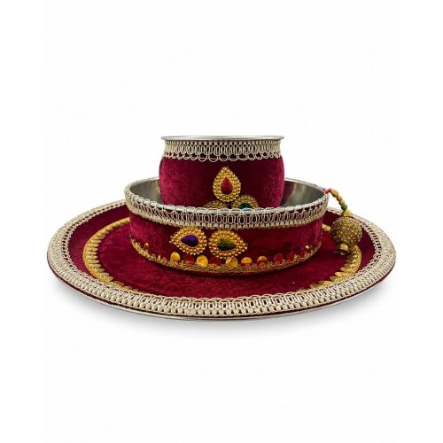 Karwachauth Stainless Steel Thali Set