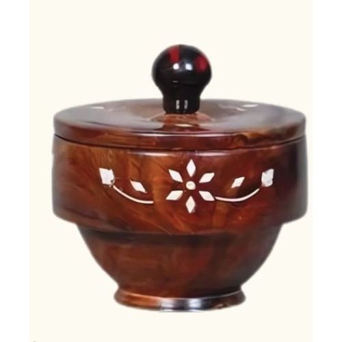 Decorative Wooden Sugar Pot