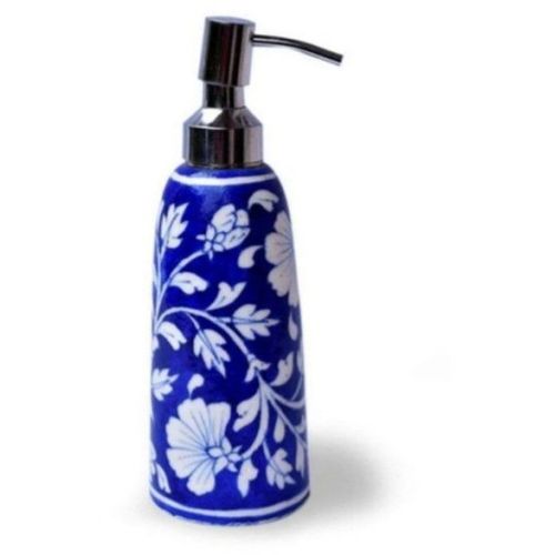 Designer Blue Pottery Soap Dispenser