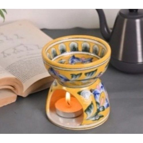 Handcrafted Blue Pottery Oil Burner