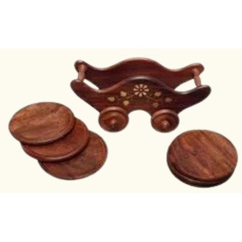 Handcrafted Wooden Tea Coaster Set