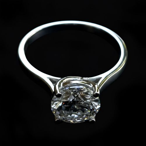 Round Cut Solitaire Diamond Ring for Women