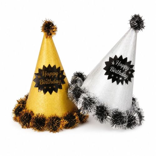 Glitter Cone Hat Birthday Party 5pcs Set